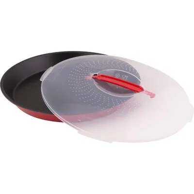 Tepsi me kapak të plastikës Lamart LT3101, e kuqe - 1