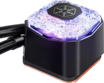 Ftohës ujor SilverStone IceGem 280 SST-IG280-ARGB, radiator 280mm, ARGB, i zi