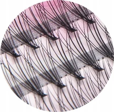 Qerpikë artificial Nesura Eyelash Clusters, 9 mm, 60 copë, të zinj - 2