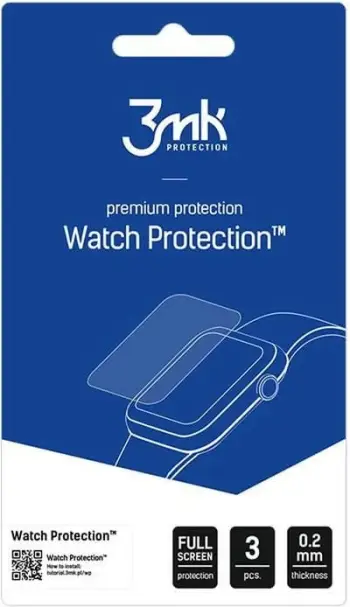 Mbrojtëse ekrani Smartwatch 3mk Protection Watch Protection ARC për TicWatch Pro 3, mbulim i plotë, trashësi 0.2 mm, set 3 copë