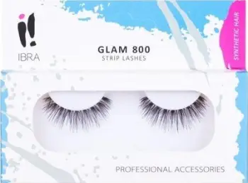Qerpikë artificialë Ibra Glam 800, palë në shirit, të zinj
