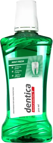 Ujë goje Tołpa Dentica Extra Fresh, për freski të zgjatur, 500 ml