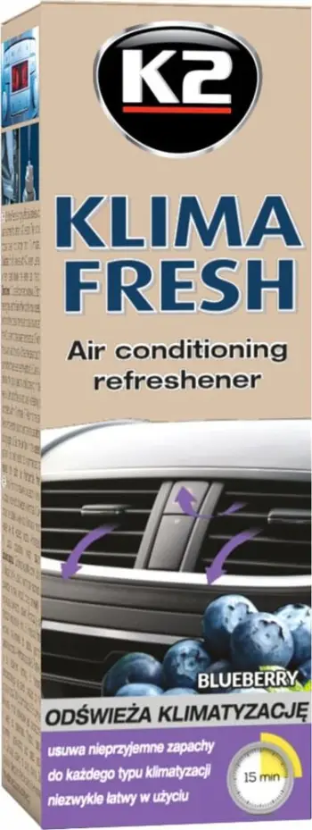 Sprej pastrimi klime K2 Klima Fresh Blueberry, 150ml, universal