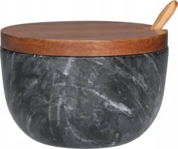 Enë për erëza Maku, mermer, 10 cm, e zezë