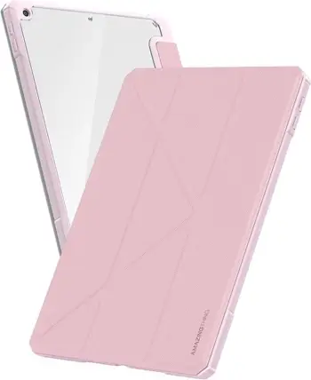 Mbështjellës folio për tablet, AmazingThing, Titan Pro, për iPad Air 11" (2025 M3, 7 gjenerata) me kapak magnetik/stand dhe mbajtës Apple Pencil, rozë