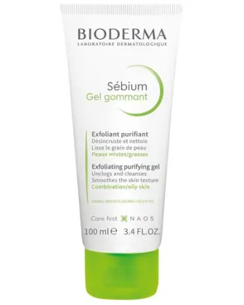 Bioderma Sébium Gel Gommant [Xhel Pastrues dhe Eksfoliant për Lëkurë Kombinim ose me Yndyrë]