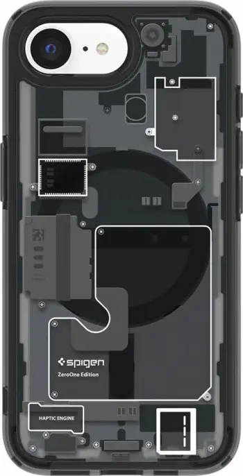 Mbështjellës, Spigen, Ultra Hybrid MagSafe Zero One për iPhone 16e, TPU+PC, MagSafe, Air Cushion, e zezë