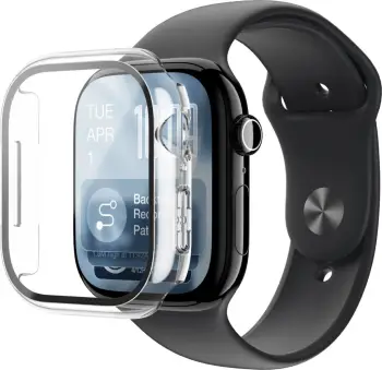 Mbrojtës ekrani me mbështjellës AmazingThing Radix FullGuard për Apple Watch Series 11 42mm, xham 9H, transparent