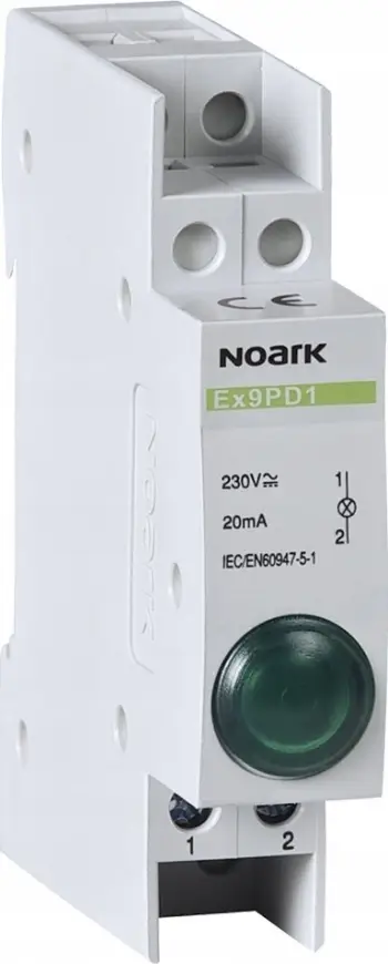 Lampë sinjalizuese NOARK 1P, 230V AC, jeshile