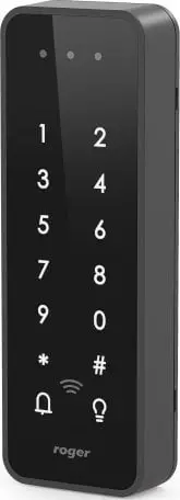 Lexues afërsie Roger MCT84M, MIFARE 13.56 MHz, tastierë me prekje, i bardhë