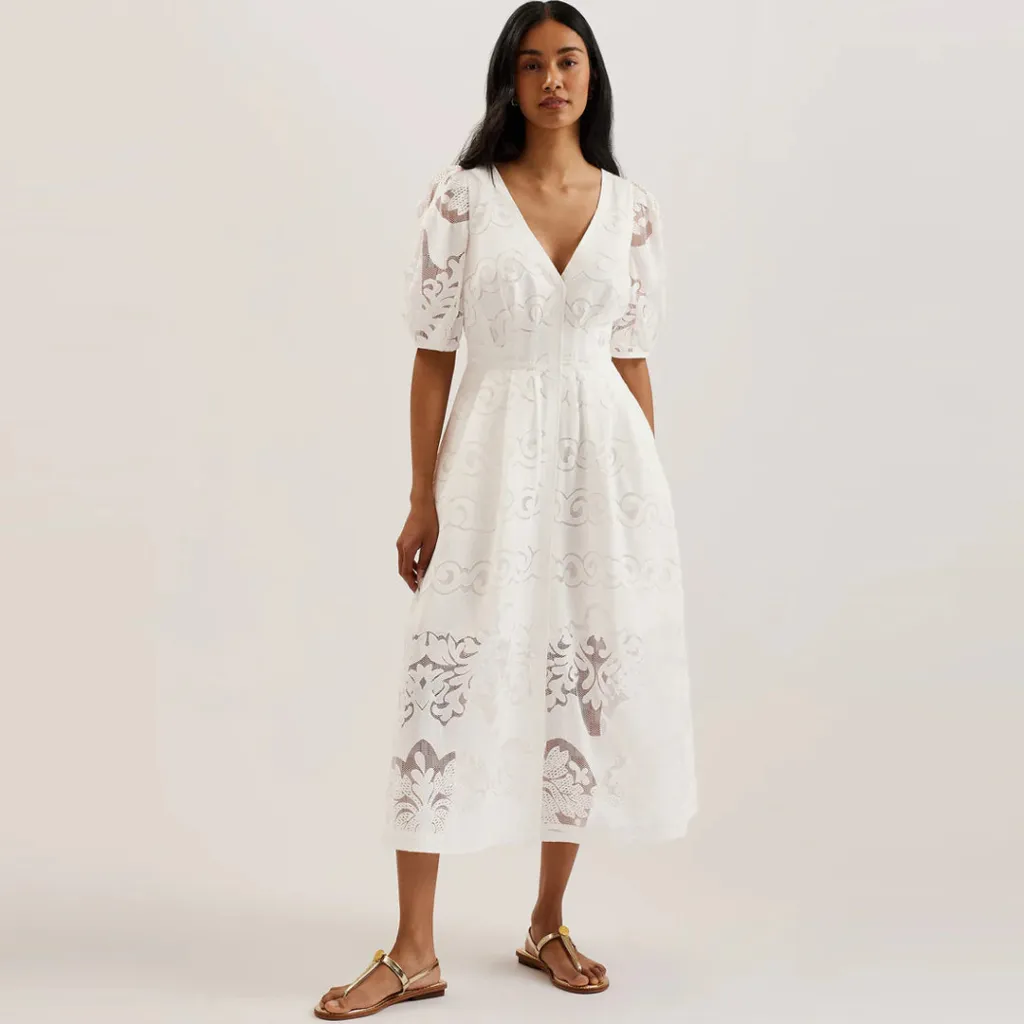 Fustan Ted Baker 274212 WHI - 2