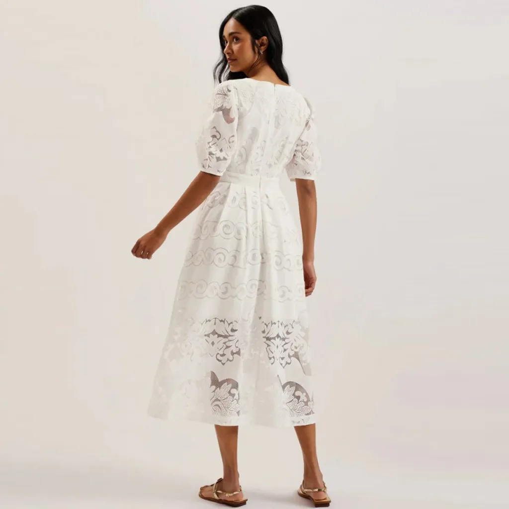Fustan Ted Baker 274212 WHI - 5