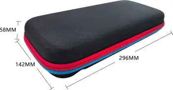Kuti mbrojtëse Hurtel për Nintendo Switch, hard shell, me rrip shpatulle, e zezë