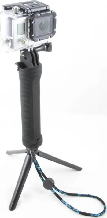 Monopod tripod XREC për GoPro Hero 4 3+ 3 2 dhe SJCAM, dorezë multifunksionale, i zi