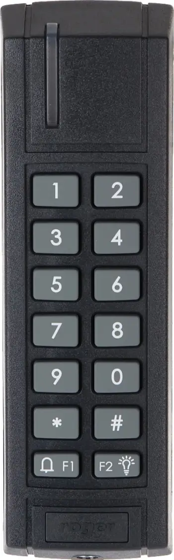Terminal aksesi Roger MCT12M DES IO, lexues MIFARE 13.56MHz, tastierë numerike, gri
