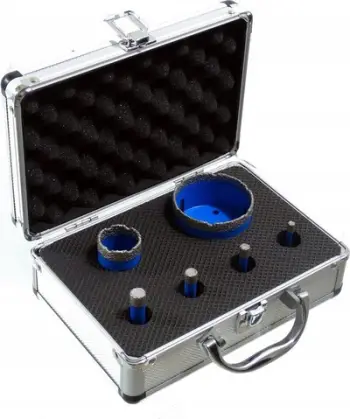 Set shpuese diamanti GEKO G65103, 5 copë, 6 12mm, për beton dhe pllaka