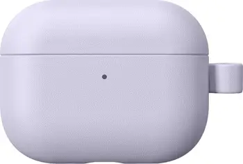 Mbështjellës AmazingThing Glamor për AirPods Pro 3, lëkurë poliester + mikrofibër, me karabinë, kompatibil me karikim wireless, vjollcë
