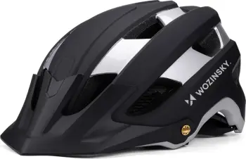 Kaskë biçiklete MTB, Wozinsky HT-001VCS, L (57-62 cm), PC+EPS, ventilim i lartë, e lehtë, e zezë/argjend