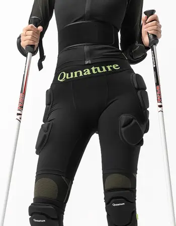 Shortse mbrojtëse ijeve Qunature Ski Advanced L, EVA, të zeza