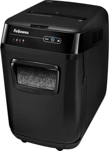 Makinë shkatërruese letre Fellowes AutoMax 200M, micro cut, 32L, e zezë