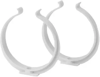 Mbajtës kabllosh Euro3plast Plastic Clamp D125mm, set 2 copë, plastike, i bardhë