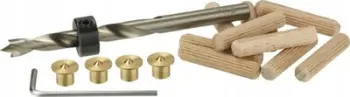Set shpuese për kunja druri Luna Dowel Jig, 6mm, me aksesorë