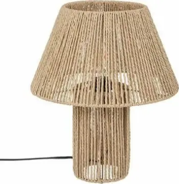 Lampë tavoline Atmosphera Boho Adria, 38cm, strukturë e endur, kafe