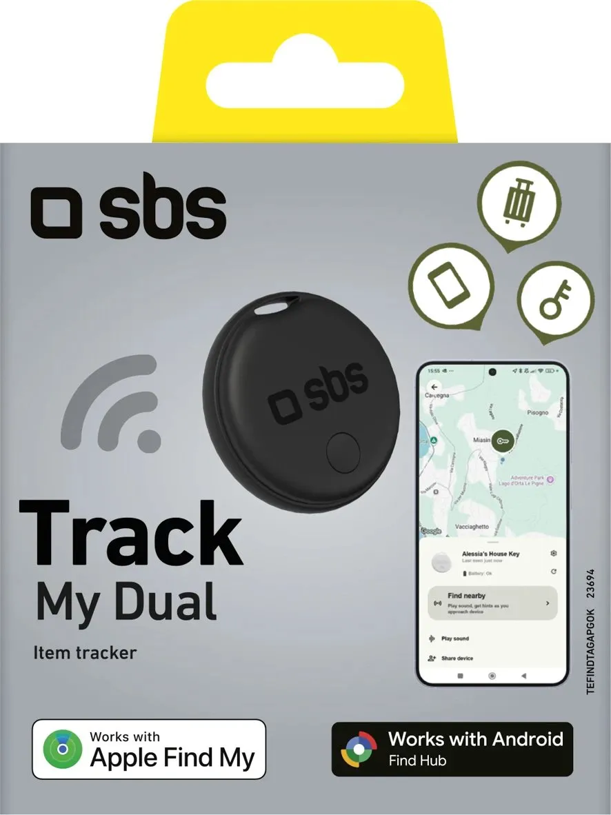 Lokalizues Track My Dual, Bluetooth, Apple Find My dhe Android Find, i bardhë - 2