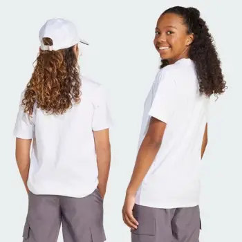 Maicë fëmijësh adidas Essentials JC9747, e bardhë