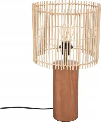 Lampë tavoline Atmosphera Davys Pine, 48cm, për brendësi, kafe