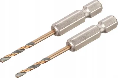 Set shpuza metali DeWalt Black and Gold, HSS 2.5mm, 2 copë - 1