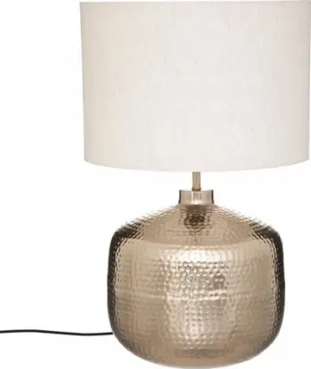 Lampë tavoline Atmosphera Kais Golden H52cm, bazë E27, champagne