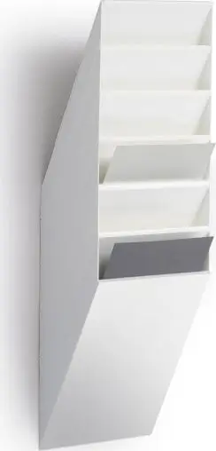 Set kontejnerësh dokumentesh Durable Flexiboxx A4, 6 copë, vertikalë, të bardhë