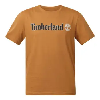 Maicë për meshkuj Timberland me menge të shkurta, kafe