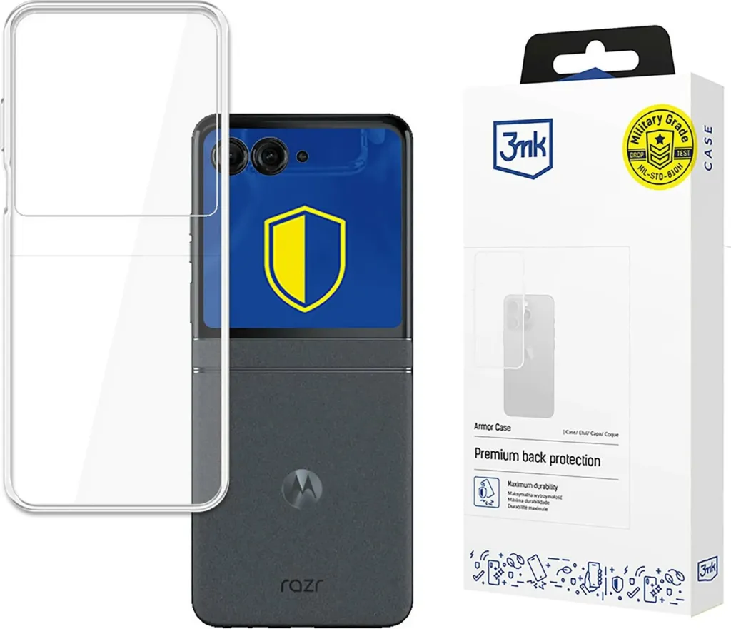 Mbështjellës, 3mk Protection Armor Case për Motorola Razr 50, transparent - 1