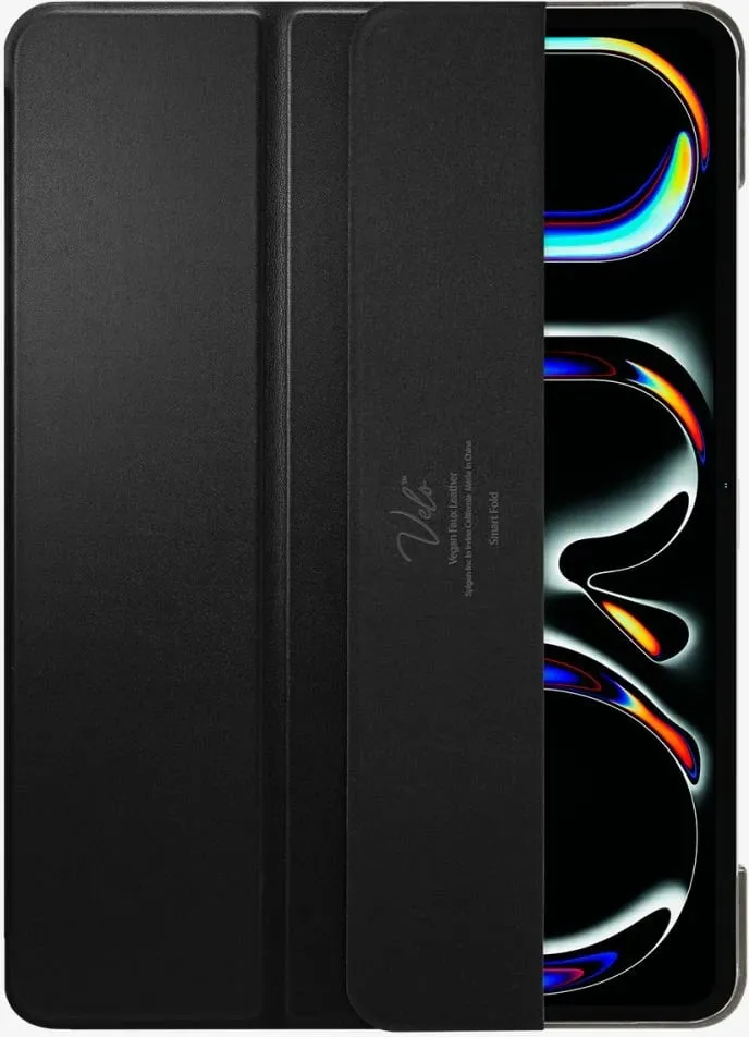 Mbështjellës tablet, Spigen Smart Fold për iPad Pro 13" (2024) A2925/A2926/A3007, kapak tri-fish me sleep/wake, i zi - 2