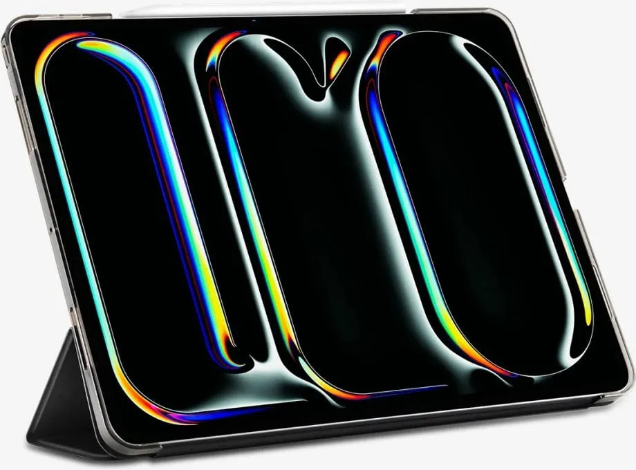 Mbështjellës tablet, Spigen Smart Fold për iPad Pro 13" (2024) A2925/A2926/A3007, kapak tri-fish me sleep/wake, i zi - 5