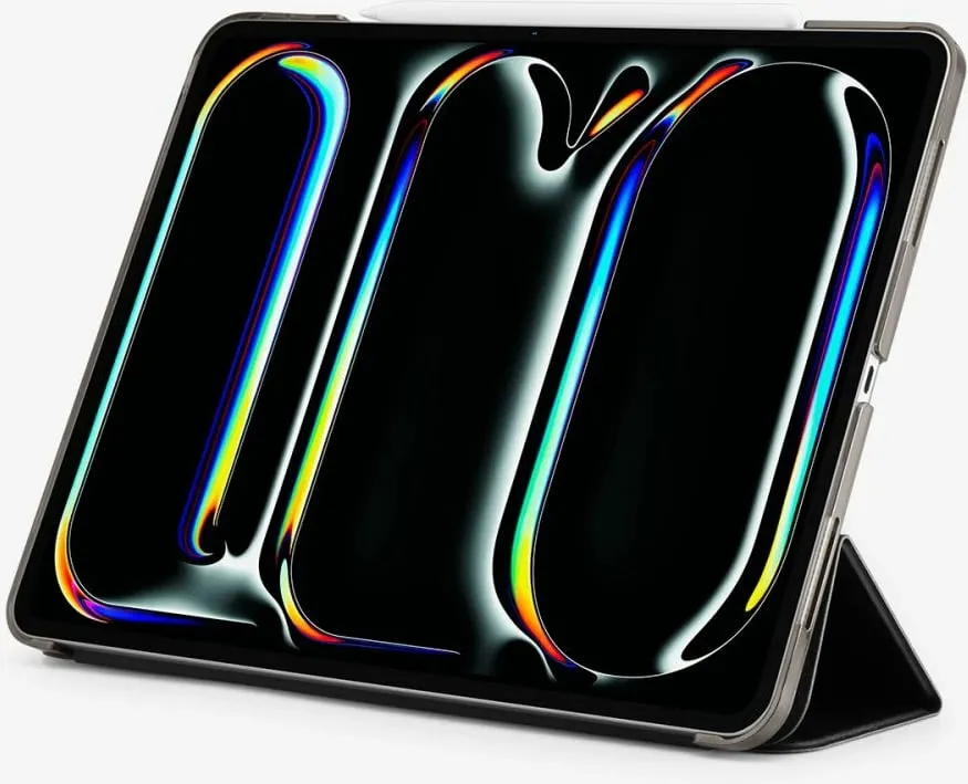 Mbështjellës tablet, Spigen Smart Fold për iPad Pro 13" (2024) A2925/A2926/A3007, kapak tri-fish me sleep/wake, i zi - 6