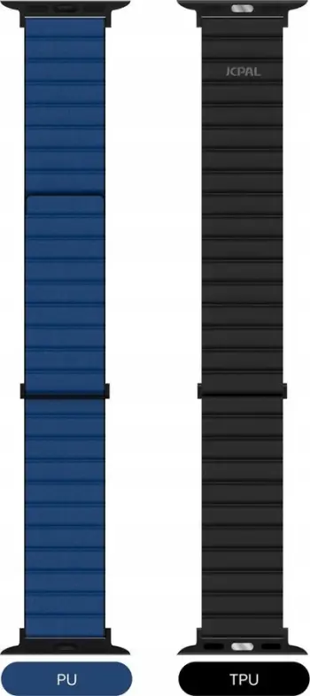 Rrip ore Apple JCPal FlexDuo, për Apple Watch 38/40/41mm, mbyllje magnetike, i zi blu marinë