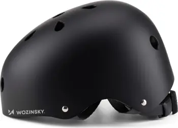 Kaskë BMX/scooter Wozinsky HT-38C S (48-52 cm) e lehtë PC+EPS, e zezë