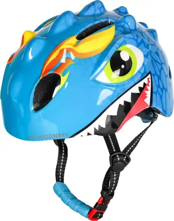 Kaskë biçiklete fëmijësh Wozinsky HT-006N S (50-54 cm) e lehtë 235 g, rregullim 360°, blu