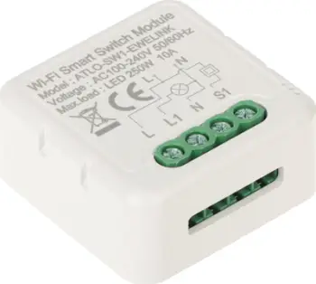 Kontrollues ndriçimi Atlo SMART ATLO-SW1, Wi-Fi 2.4GHz, aplikacion eWeLink, i bardhë