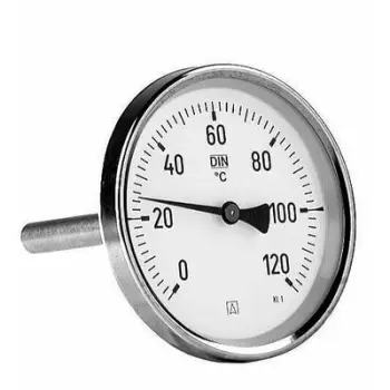 Termometër bimetalik Afriso 63801, 63mm, 0 120°C, metalik