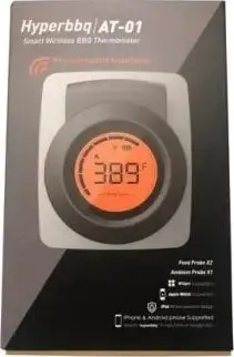 Termometër BBQ GCS Smart Hyper Bbq AT1, digjital, për mish dhe gatim, gri