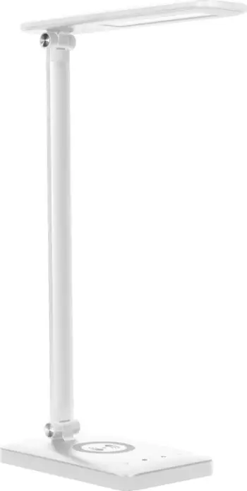 Lampë tavoline ISIYO LED 7W, karikues induktiv dhe USB, 390lm, e bardhë