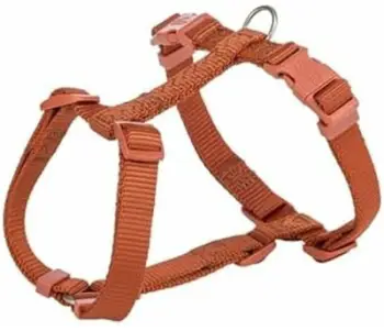 Set shtrëngues dhe zinxhir për qen Trixie Premium H, 42-60 cm, 1.5 cm, kafe e ndryshkur