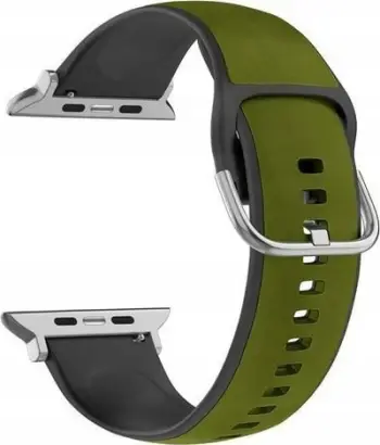 Rrip ore Beline Apple Watch Silico Leather, 38/40/41mm, jeshile e zezë