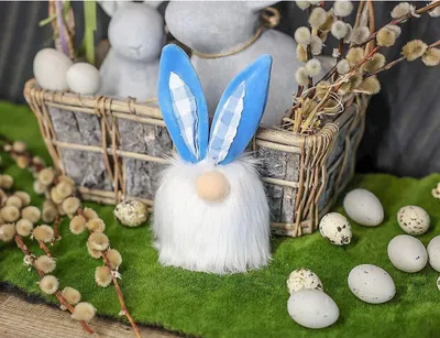 Dekor Krishtlindjesh Saska Garden Hare, lepur dekorativ, shumëngjyrësh - 4