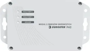 Kontrollues qarqesh ngrohjeje Euroster FH2, për 2 qarqe, montim në mur, gri
