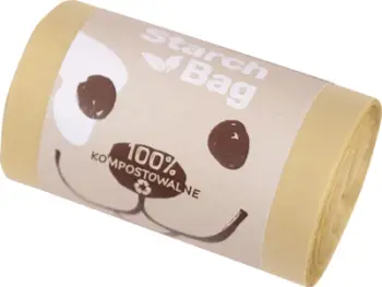 Qese biodegraduese për feçe qeni StarchBag, 15 copë, të gjelbra